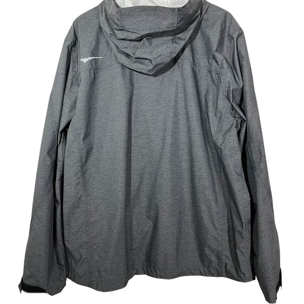 Paradox Windbreaker Jacket XL Softshell Gray Hooded Zip Pocket Rain Run Golf Men